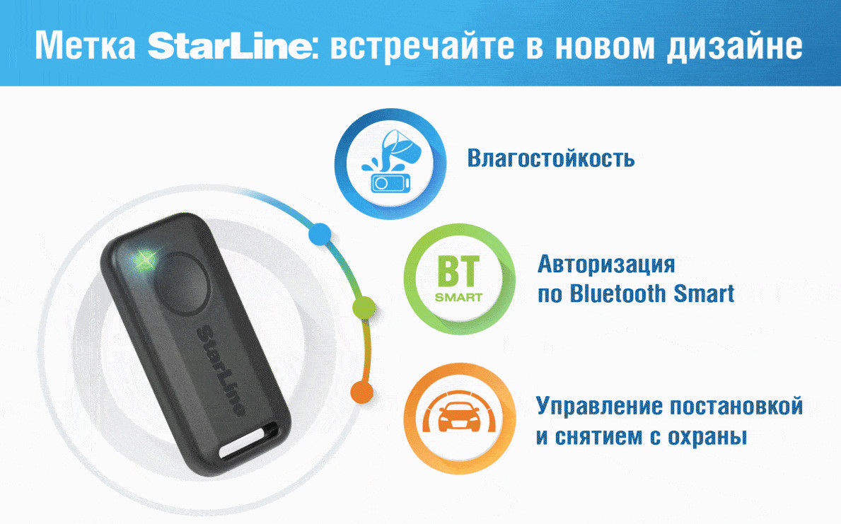 Полное руководство по работе Bluetooth-метки Starline и её брелока