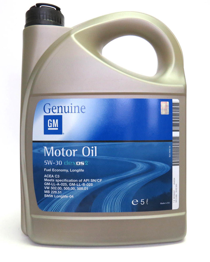 Моторное масло GM 5w30 dexos2 Longlife